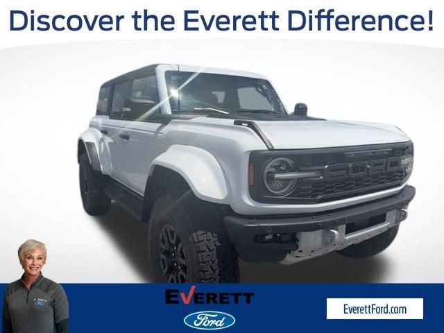 2026 Ford Bronco Raptor in Oxford White — front three-quarter view
