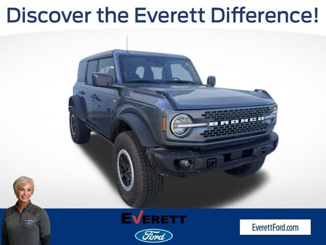 2026 Ford Bronco Badlands in Carbonized Gray Metallic — front three-quarter view
