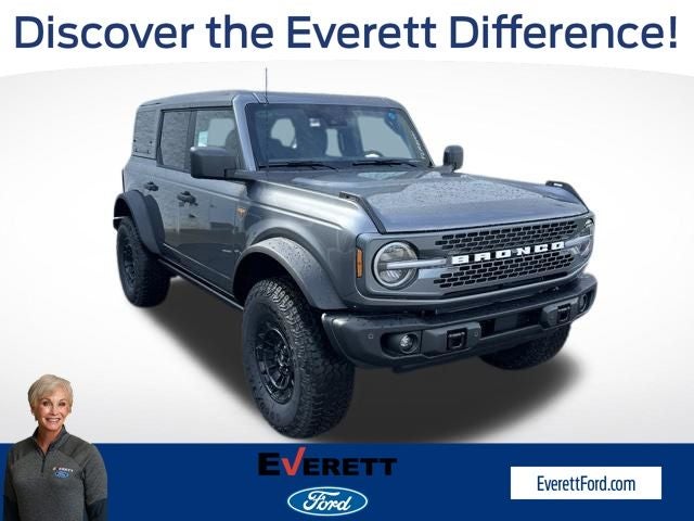 2026 Ford Bronco Badlands in Carbonized Gray Metallic — front three-quarter view