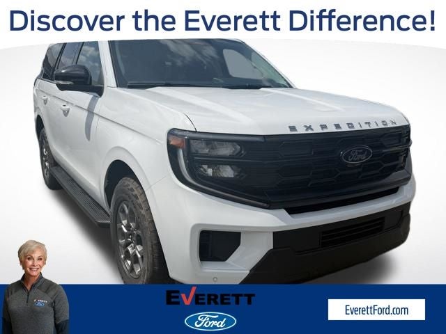 2026 Ford Expedition Active in Oxford White — front three-quarter view