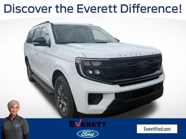 2026 Ford Expedition Active in Oxford White — front three-quarter view