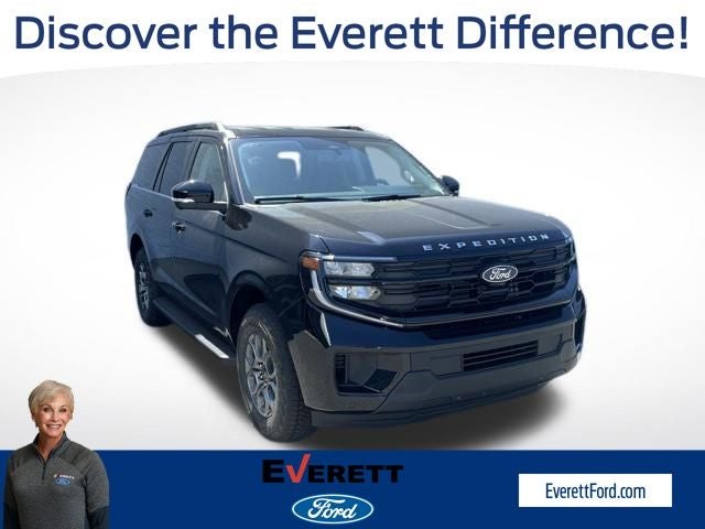 2026 Ford Expedition Active in Agate Black Metallic — front three-quarter view