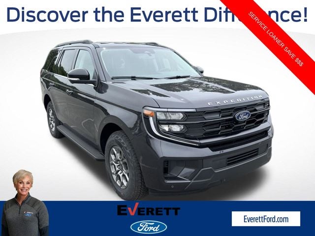 2026 Ford Expedition Active in Dark Matter Gray Metallic — front three-quarter view