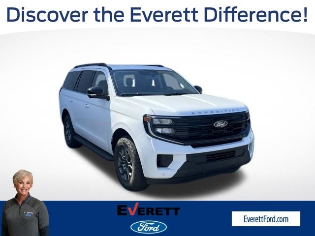 2026 Ford Expedition Active in Oxford White — front three-quarter view