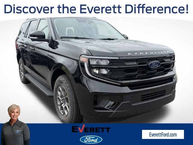 2026 Ford Expedition Active in Agate Black Metallic — front three-quarter view