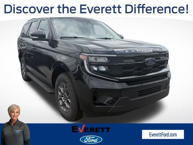 2026 Ford Expedition Active in Agate Black Metallic — front three-quarter view