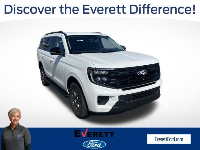 2027 Ford Expedition Active in White — front three-quarter view