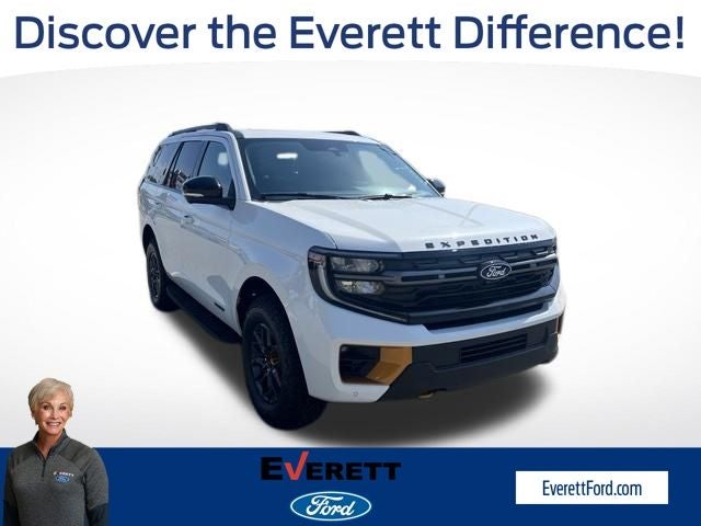 2027 Ford Expedition Tremor in White — front three-quarter view