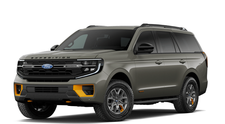 2027 Ford Expedition Tremor in Gray — front three-quarter view