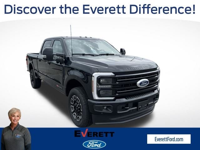 2026 Ford F-250SD Platinum in Agate Black Metallic — front three-quarter view