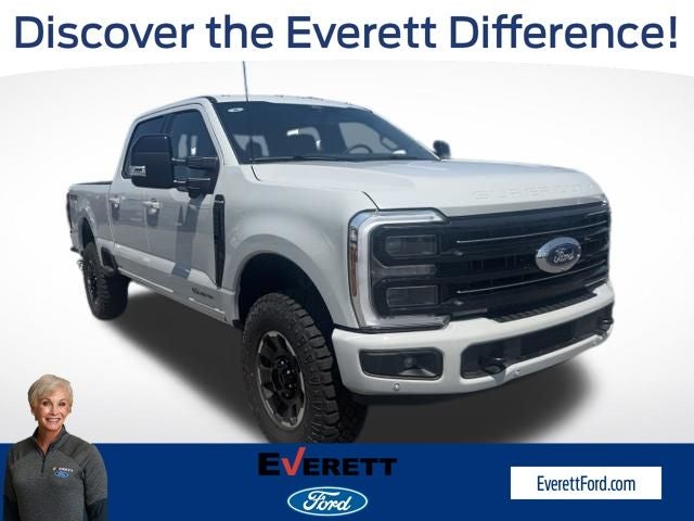 2026 Ford F-250SD Platinum in Avalanche — front three-quarter view