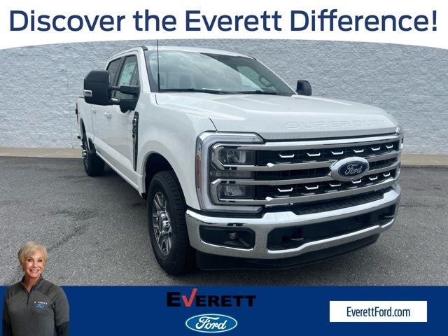 2026 Ford F-350SD Lariat in Star White — front three-quarter view