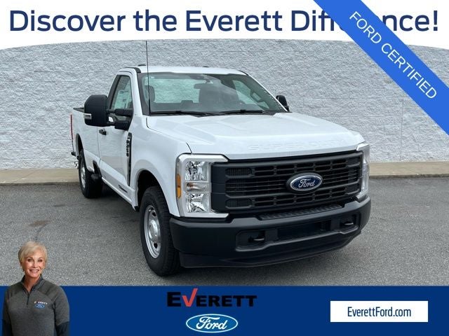 2026 Ford F-250SD XL in Oxford White — front three-quarter view