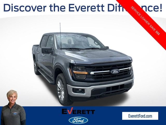 2026 Ford F-150 XLT in Carbonized Gray Metallic — front three-quarter view