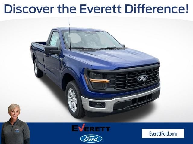 2026 Ford F-150 XL in Argon Blue Metallic — front three-quarter view