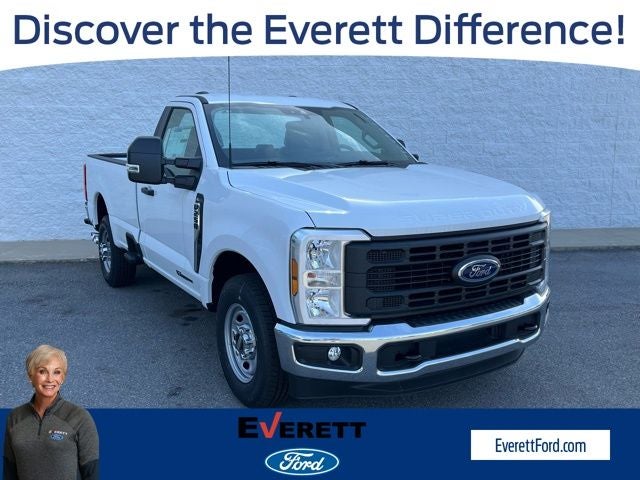 2026 Ford F-250SD XL in Oxford White — front three-quarter view