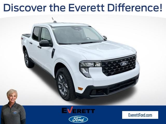 2026 Ford Maverick XLT in Oxford White — front three-quarter view