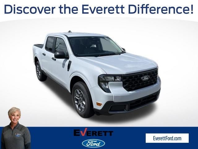 2026 Ford Maverick XLT in Space White Metallic — front three-quarter view
