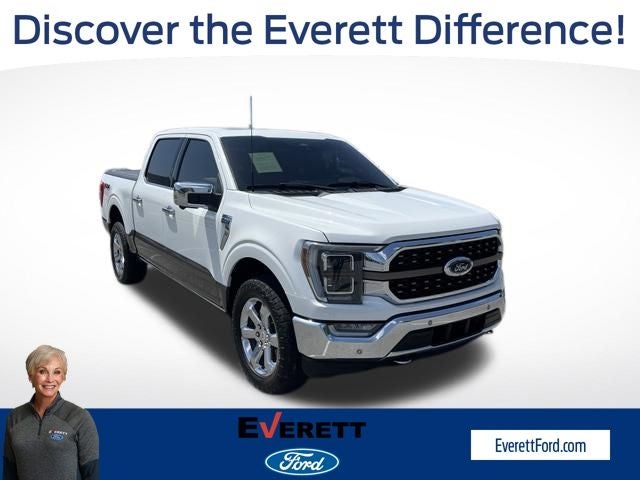 2023 Ford F-150 King Ranch in Brown — front three-quarter view