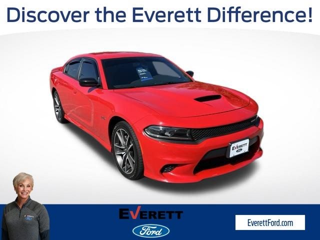 2023 Dodge Charger R/T in Torred — front three-quarter view