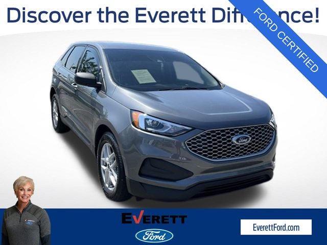 2024 Ford Edge SE in Gray Metallic — front three-quarter view