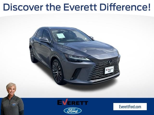 2023 Lexus RX 350 Premium Plus in Gray Pearl — front three-quarter view
